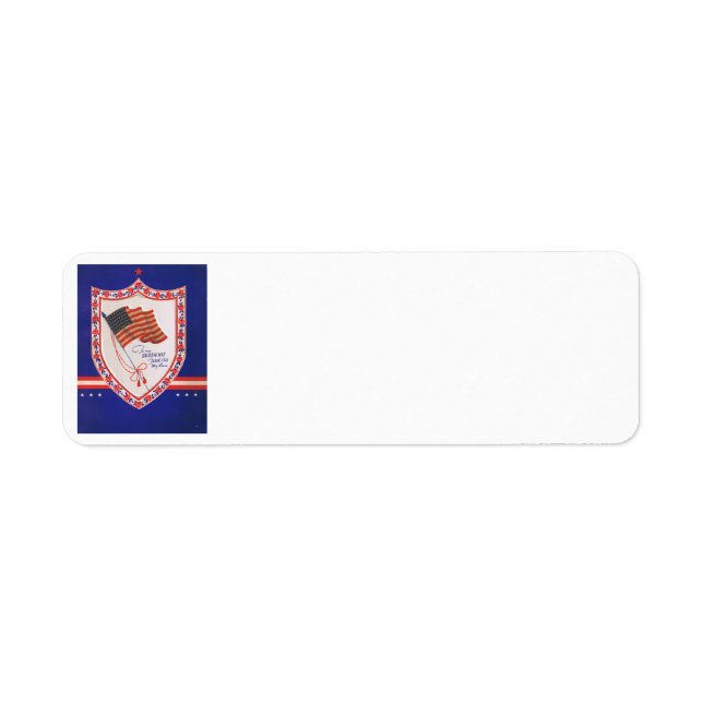 Vintage Military Valentine Label (Front)