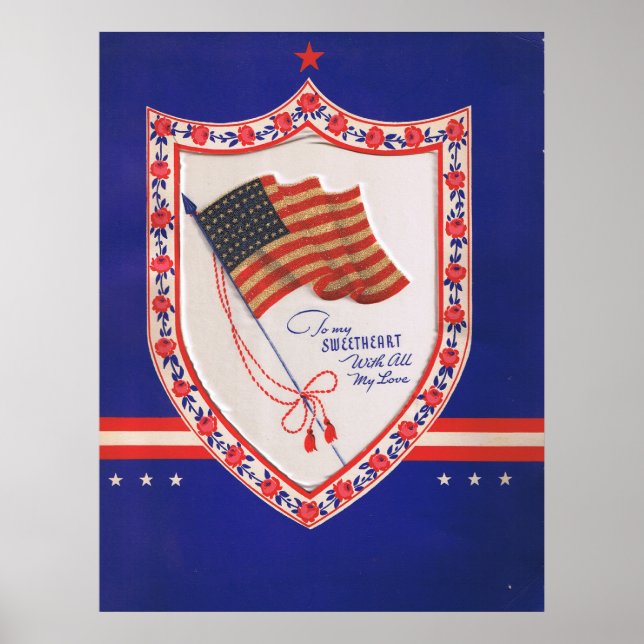 Vintage Military Valentine Poster (Front)