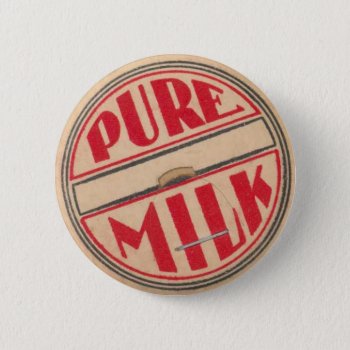 Vintage Milk Bottle Cap Button by Vintage_Gifts at Zazzle