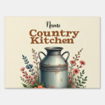 Vintage Milk Can Farmhouse Wall Plaque Sign