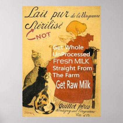 Vintage Milk Poster