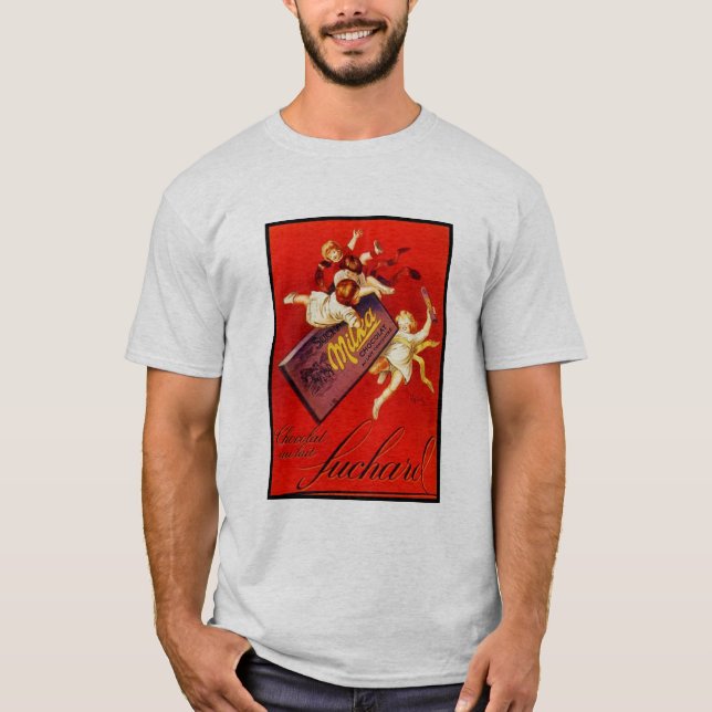 Vintage Milka Chocolate Ad T-Shirt (Front)