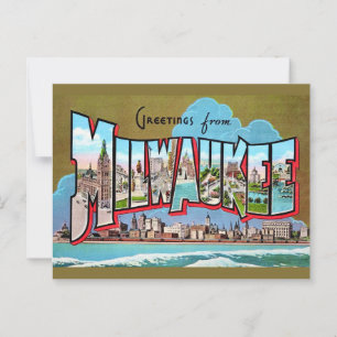 Vintage Milwaukee Greeting Postcard