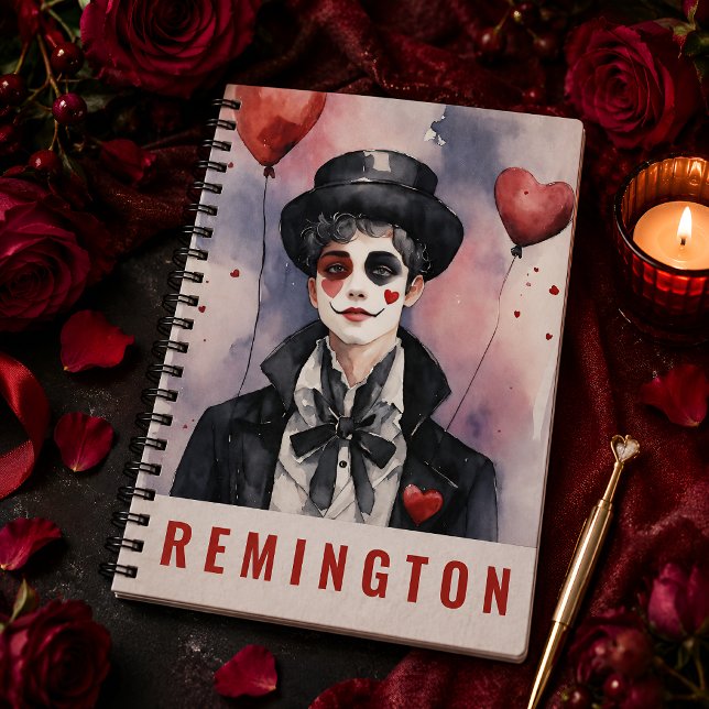 Vintage Mime Aesthetic Notebook Custom Name (Creator Uploaded)