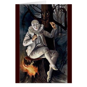 Vintage Mime Scary Darl Forest Tree by EDDESIGNS at Zazzle