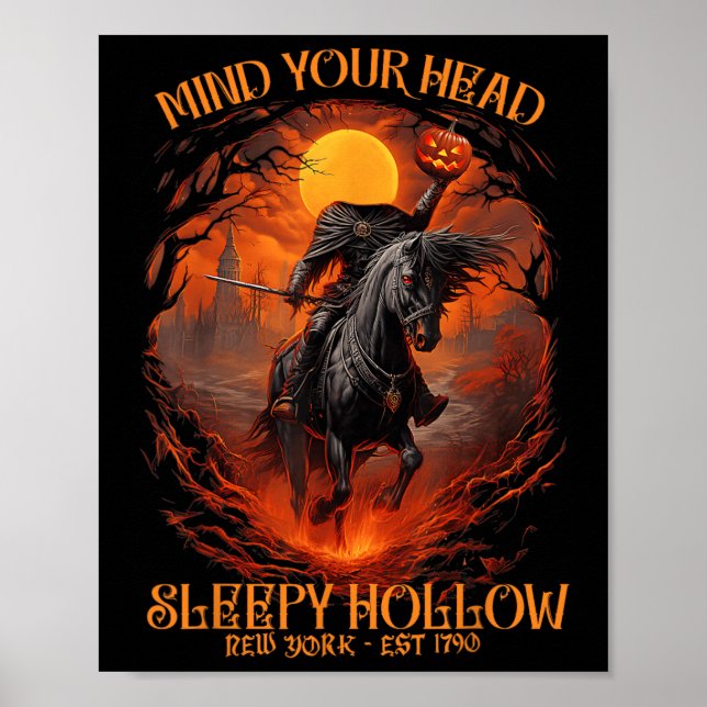 Vintage Mind Your Head Sleepy Hollow Headless Hors Poster (Front)