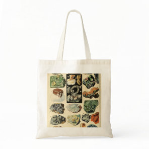 Vintage Minerals Rocks Geology Tote Bag