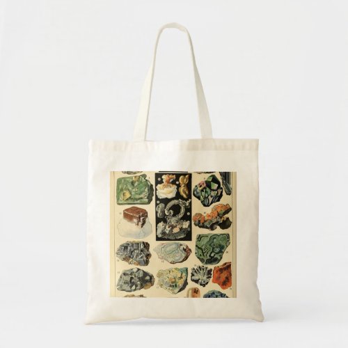 Vintage Minerals Rocks Geology Tote Bag