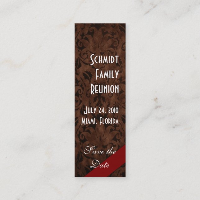 Vintage Mini Business Card (Front)