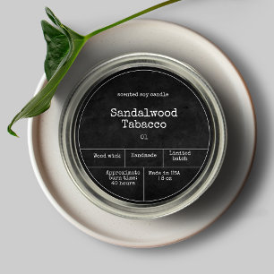 Vintage Minimalist Candle Label