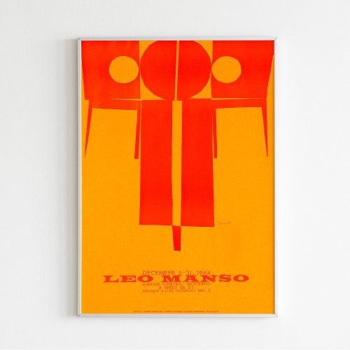 Vintage Minimalist Poster By Leo Manso