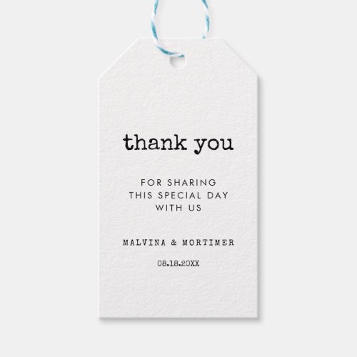 Vintage minimalist typewriter wedding