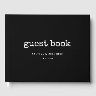 Vintage minimalist typewriter wedding guest book