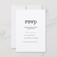 Vintage minimalist typewriter wedding