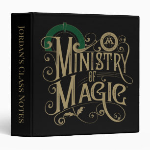 Vintage MINISTRY OF MAGIC™ Graphic 3 Ring Binder