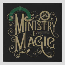 Vintage MINISTRY OF MAGIC™ Graphic Faux Canvas Print