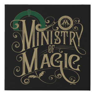 Vintage MINISTRY OF MAGIC™ Graphic Faux Canvas Print