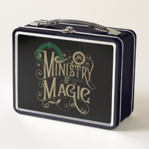 Vintage MINISTRY OF MAGIC™ Graphic Metal Lunch Box