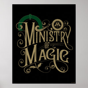 Vintage MINISTRY OF MAGIC™ Graphic Poster