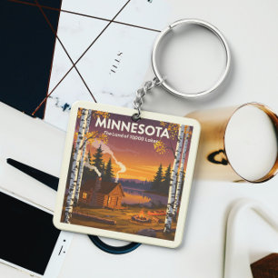 Vintage Minnesota Keychain