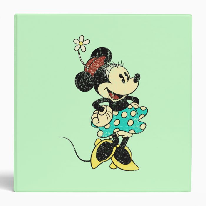 Vintage Minnie Mouse 1 Binders