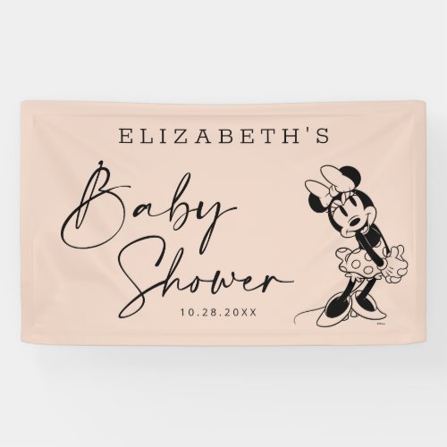 Vintage Minnie Mouse Baby Shower Banner