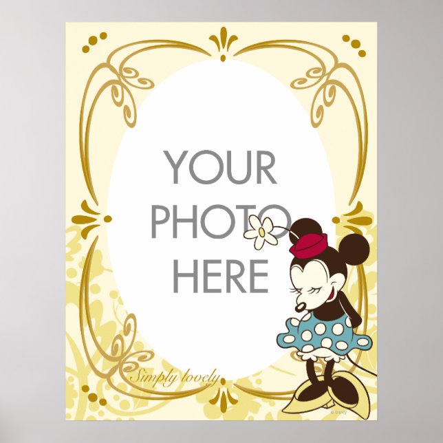Vintage Minnie Mouse Customizable Poster (Front)