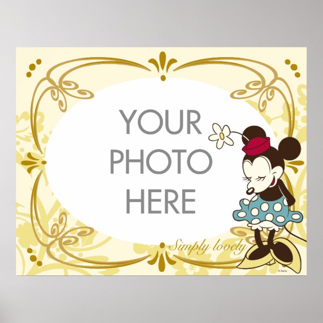 Vintage Minnie Mouse Customizable Poster (Front)