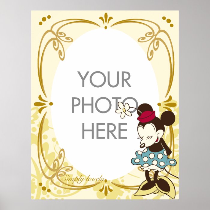 Vintage Minnie Mouse Customizable Posters