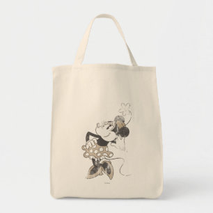 Vintage Minnie Mouse Retro Distressed Design Tote Bag
