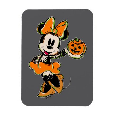 Vintage Minnie Mouse Skeleton Costume Magnet