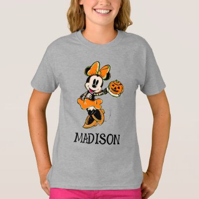 Vintage Minnie Mouse Skeleton Costume T-Shirt