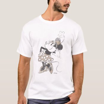 Vintage Minnie T-shirt by MickeyAndFriends at Zazzle