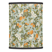 Vintage Mint Floral Lamp Shade-Bedroom-Livingroom