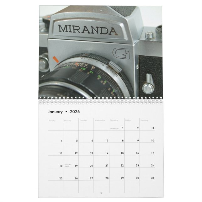 Vintage Miranda G 35mm SLR Camera Calendar 2013 (Jan 2026)