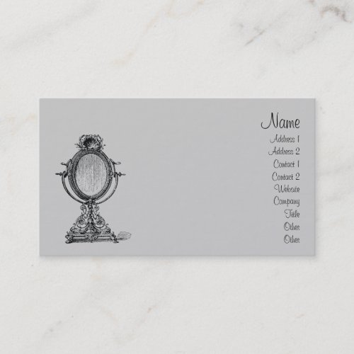 Vintage Mirror Business Card Templates
