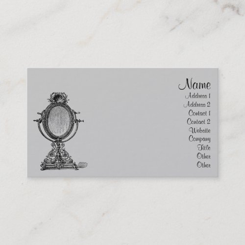 Vintage Mirror Business Cards