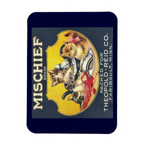 Vintage Mischief Brand Label Magnet