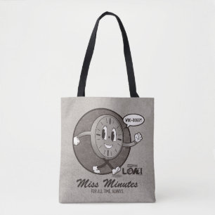 Vintage Miss Minutes Graphic Tote Bag