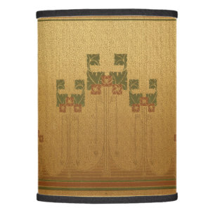 Vintage Mission Style Floral Bouquets Frieze Lamp Shade