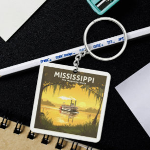  Vintage Mississippi Keychain