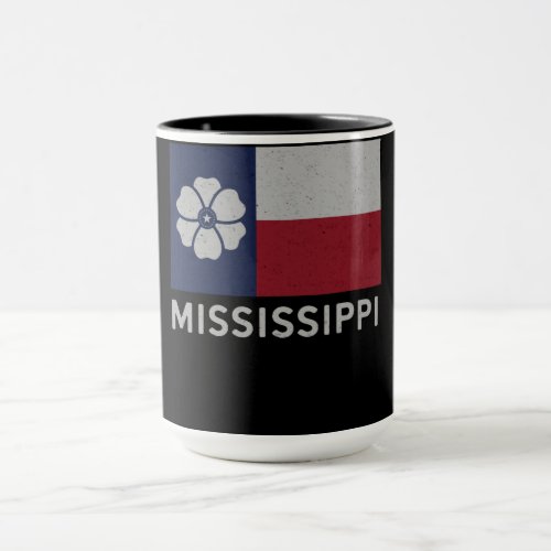 Vintage Mississippi Magnolia State Flag Redesign Mug