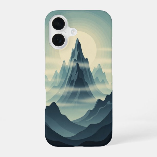 Vintage Misty Mountains iPhone Case (Back)