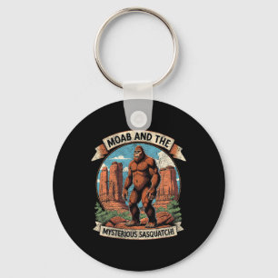 Vintage Moab Bigfoot Mystery Sasquatch Moab Hiking Keychain