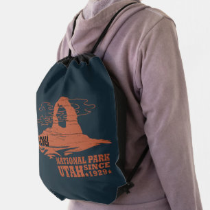 Vintage Moab - Utah - National Park - Arches Drawstring Bag