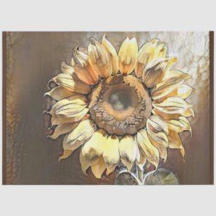Vintage Modern Art Sunflower Collection Tissue Paper