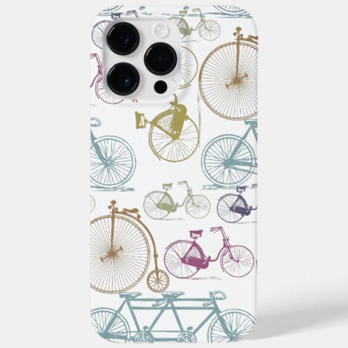 Vintage Modern Bicycle Bright Color Neon Pattern Case_Mate iPhone 14 Pro Max Case