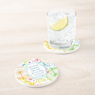Vintage Modern Bicycle Colorful Coasters