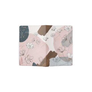 VINTAGE MODERN COLOURFUL ABSTRACT ART PASSPORT HOLDER