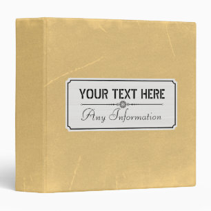 Vintage Modern Elegant #2 3 Ring Binder